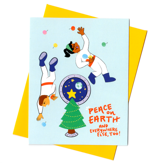 Outer Space Holiday Card