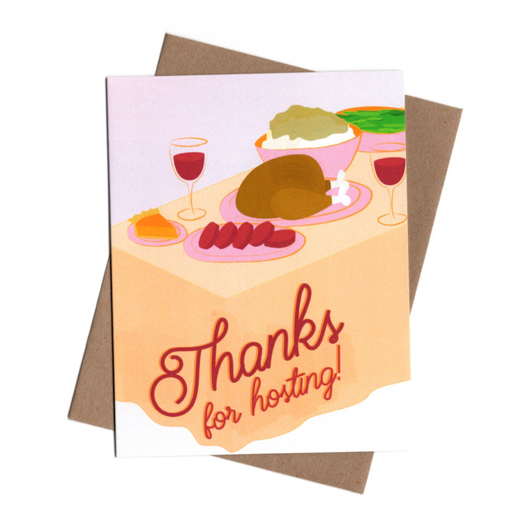 Thanksgiving Table Hostess Card
