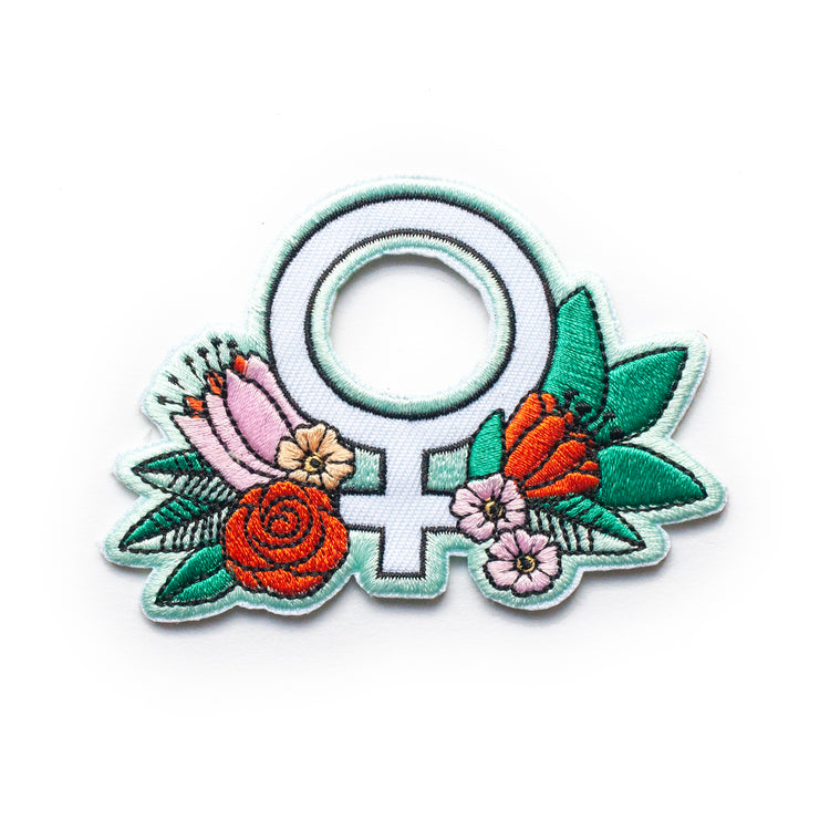 Feminist Flower Iron-On Patch