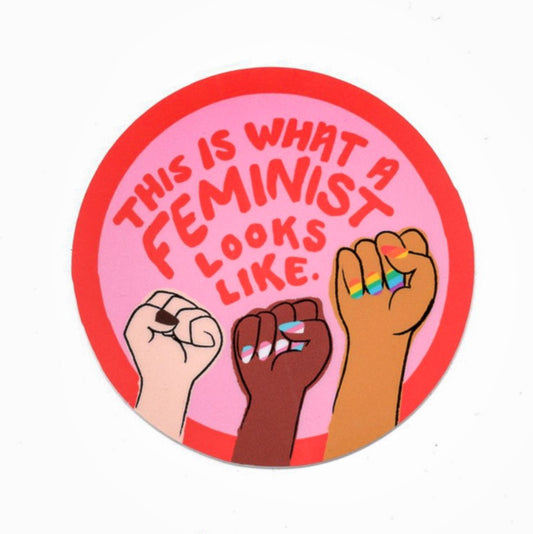 What A Feminist Looks Like Sticker