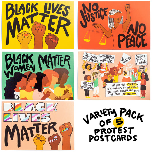 BLM Protest Postcards (Set of 5)