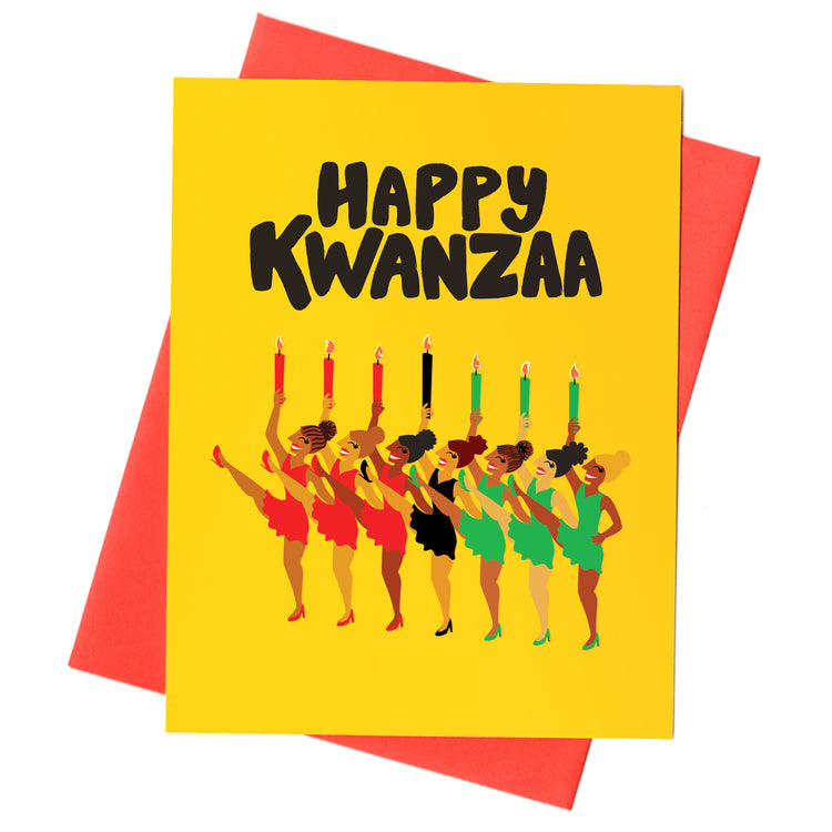 Kinara Dancers Kwanzaa Card
