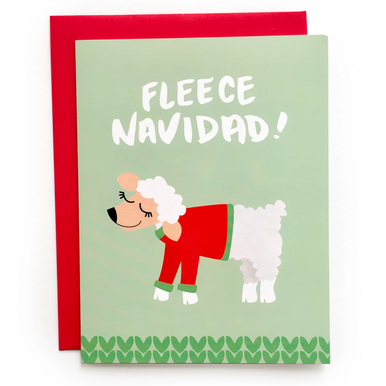 Fleece Navidad Card