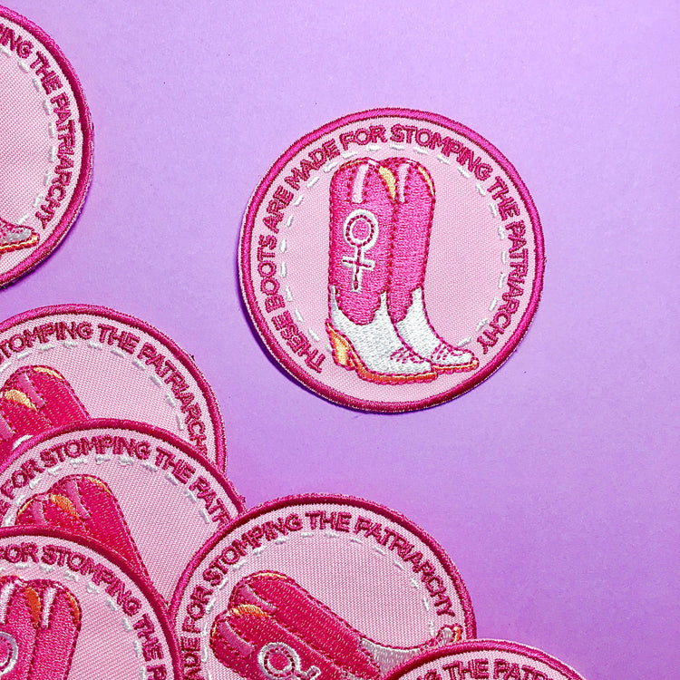 Stomp the Patriarchy Iron-On Patch
