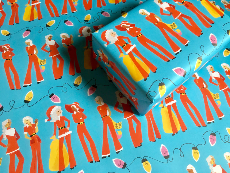 Chic Santa Ladies Gift Wrap