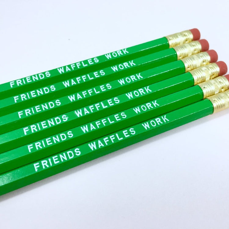 FRIENDS WAFFLES WORK Pencil Set