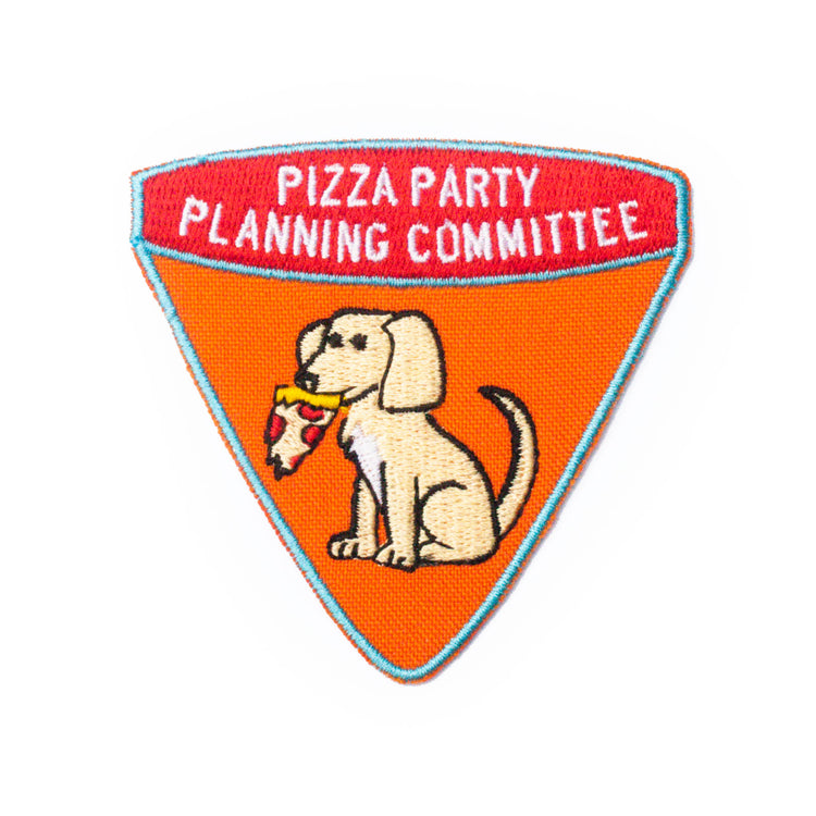 Pizza Party Planning Committee Iron-On Patch