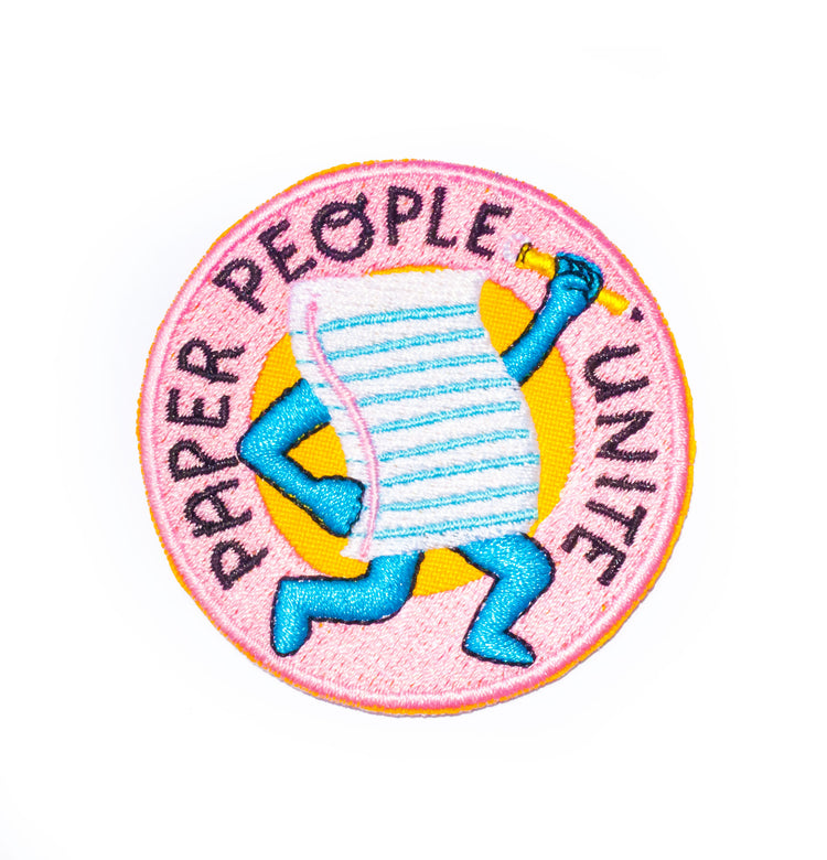 Paper People Unite Iron-On Patch