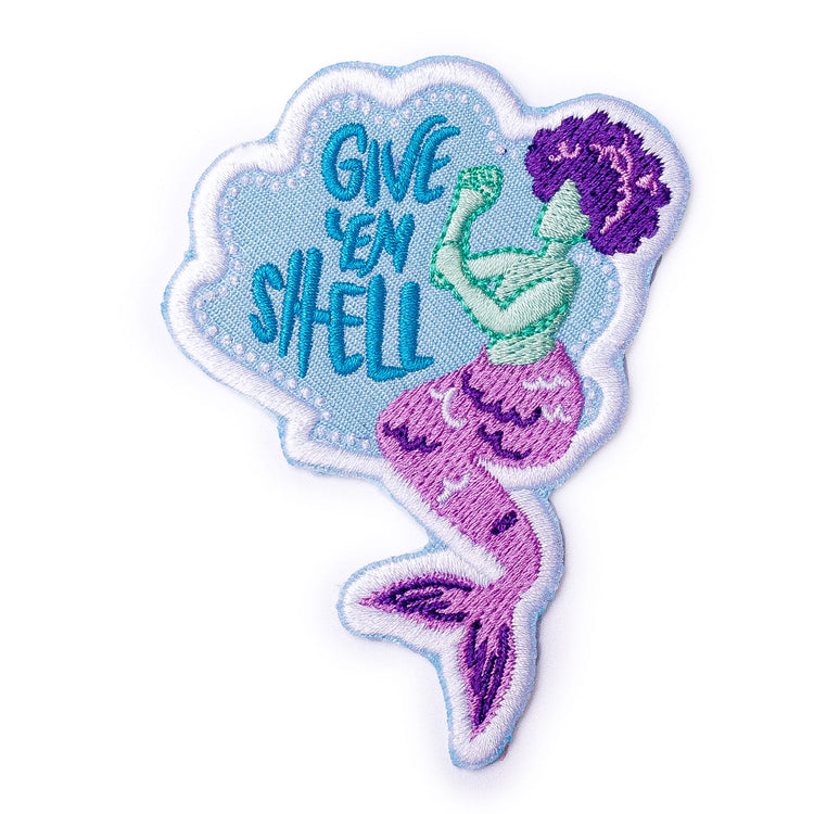 Give 'Em Shell Iron-On Patch