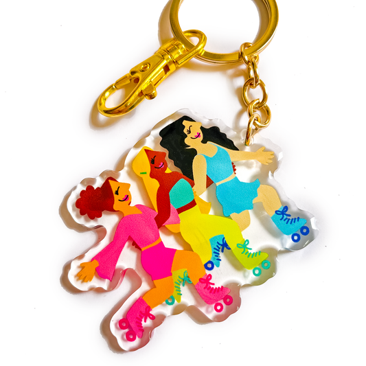 Roller Girls Acrylic Keychain