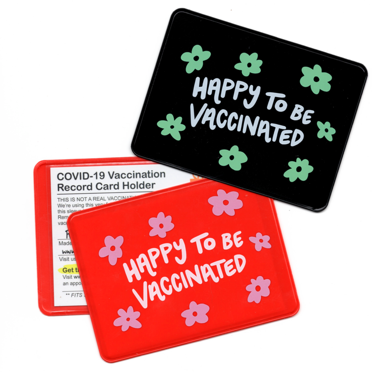 Happy to be Vaccinated Vaccination Card Case/Holder