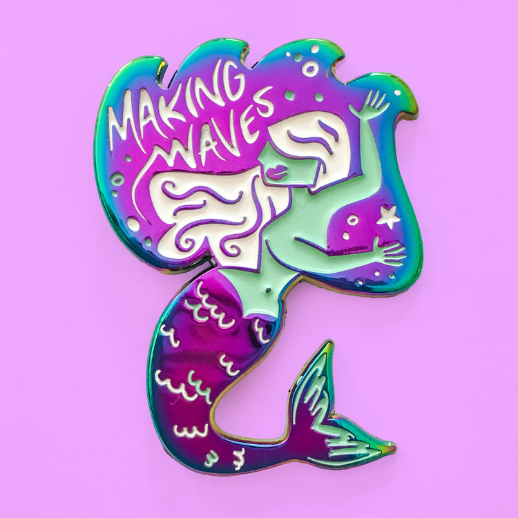 Makin' Waves Mermaid Duochrome Pin