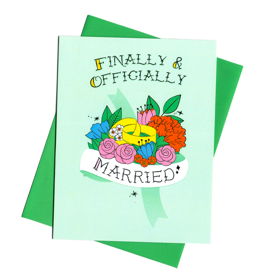 Finally & Officially Married - Wedding Card